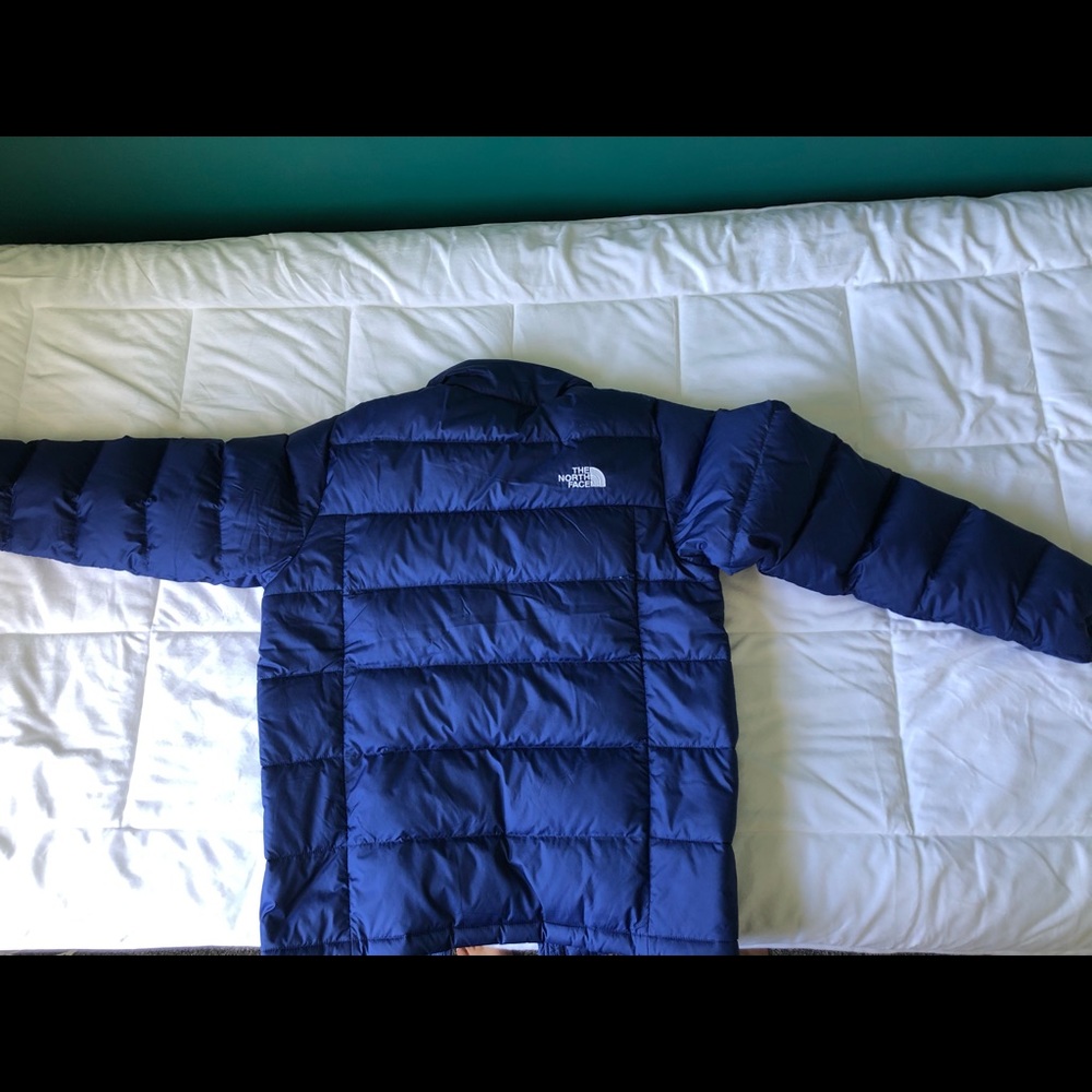 Blue North Face coat